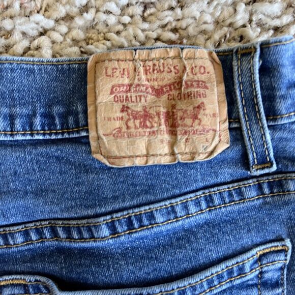Vintage Y2K Levi's 550 Relaxed Boot Wide Leg Jeans Womens Size 12 Stretch 32x30 - Picture 3 of 10